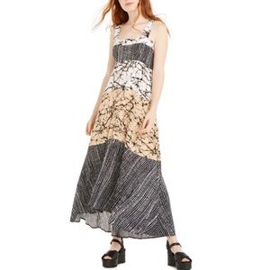 Just Hanging Womens Mixed print Maxi
Dress, Black, Medium , NWT